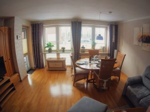 Wohnzimmer Ferienwohnung KüstenMuschel Otterndorf