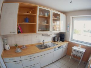 Küche der Ferienwohnung KüstenMuschel