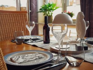 Wohnzimmer der Ferienwohnung KüstenMuschel in Otterndorf